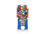 plastic round capsule candy gumball vending machine blue 45CM  6 coins 1.4 inch