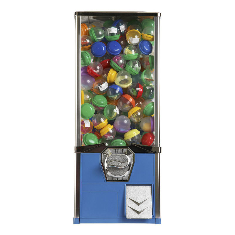 Blue 1 Inch Toy Capsule Vending Machine 500pcs Coins 64cm for shopping mall