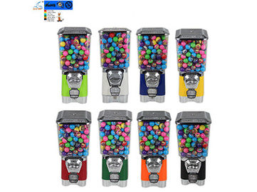 Small Capacity Gumball Vending Machine , Colorful Gumball Machine With Stand