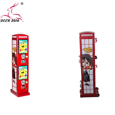 28*28*130cm Coin Operated Capsule Telephone Vending Machine