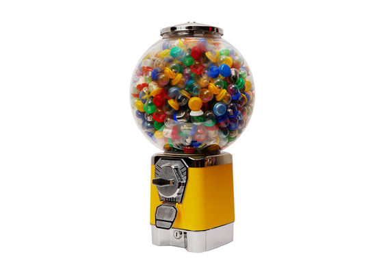 o metal amarelo comercial do PC 45CM da máquina de venda automática do gumball personaliza